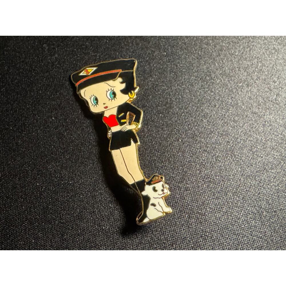 Betty Boop Vintage Metal Brooch